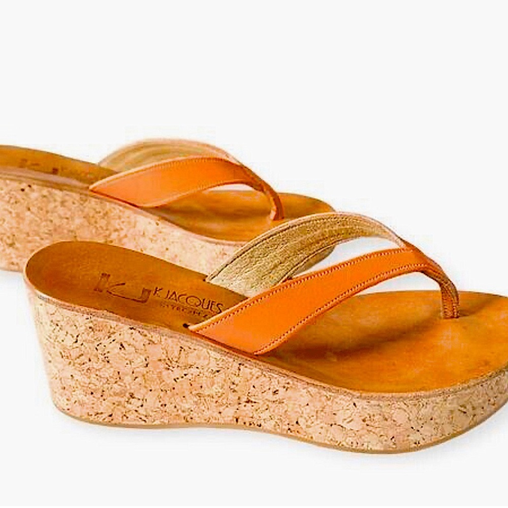 K Jacques wedge sandal